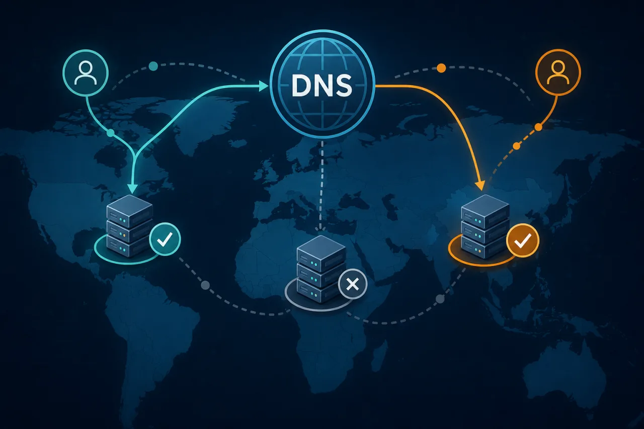 Global Server Load Balancing and Anycast DNS: How Traffic Finds the Nearest Healthy Node