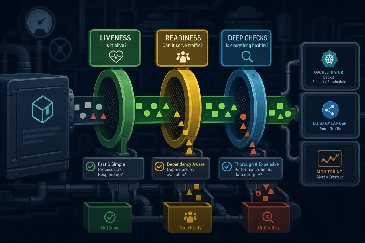 Health checks done right: liveness vs readiness vs deep checks