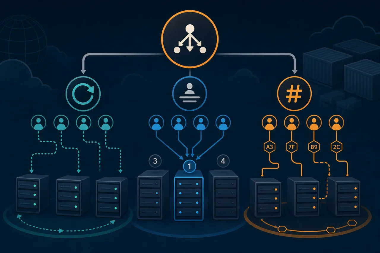 Load Balancing Algorithms Compared: Round-Robin vs Least-Connections vs Hashing