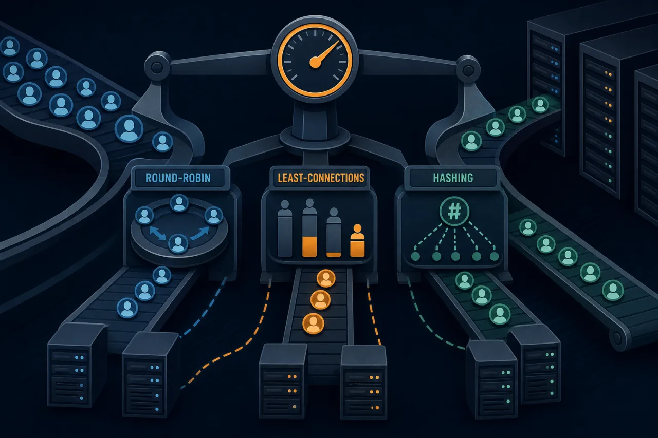 Load Balancing Algorithms Compared: Round-Robin vs Least-Connections vs Hashing