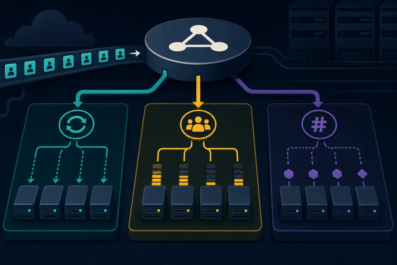 Load Balancing Algorithms Compared: Round-Robin vs Least-Connections vs Hashing