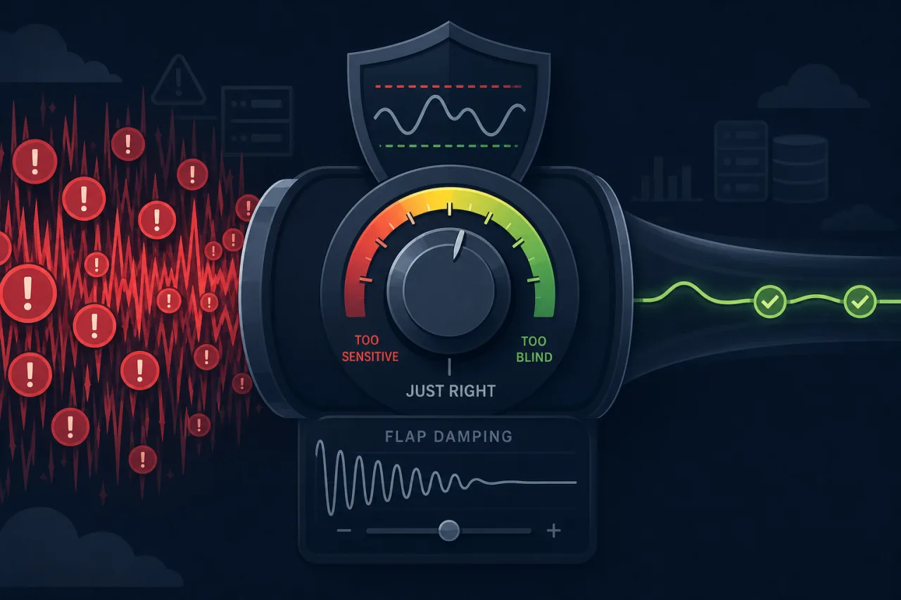 Reducing Alert Fatigue with Smart Thresholds and Flap Damping
