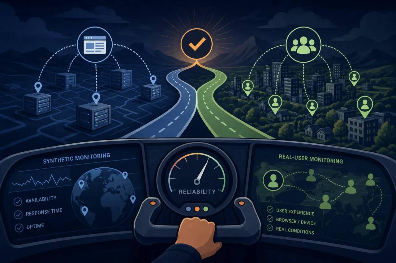 Synthetic Monitoring vs Real-User Monitoring (RUM): Choosing the Right Tool