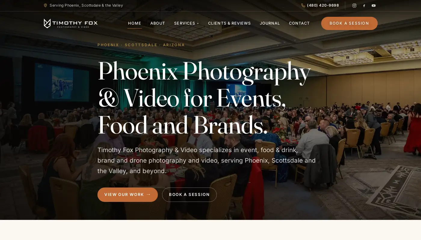 timothyfoxphotography.com screenshot