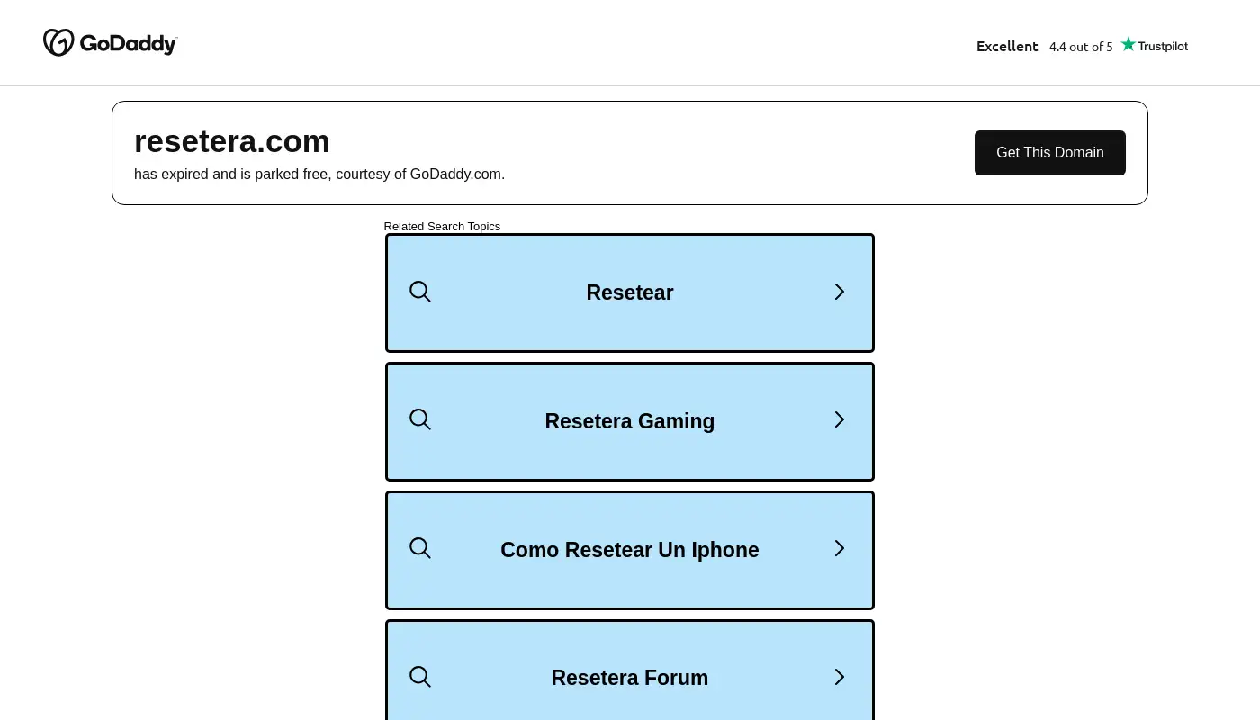 Screenshot of resetera.com