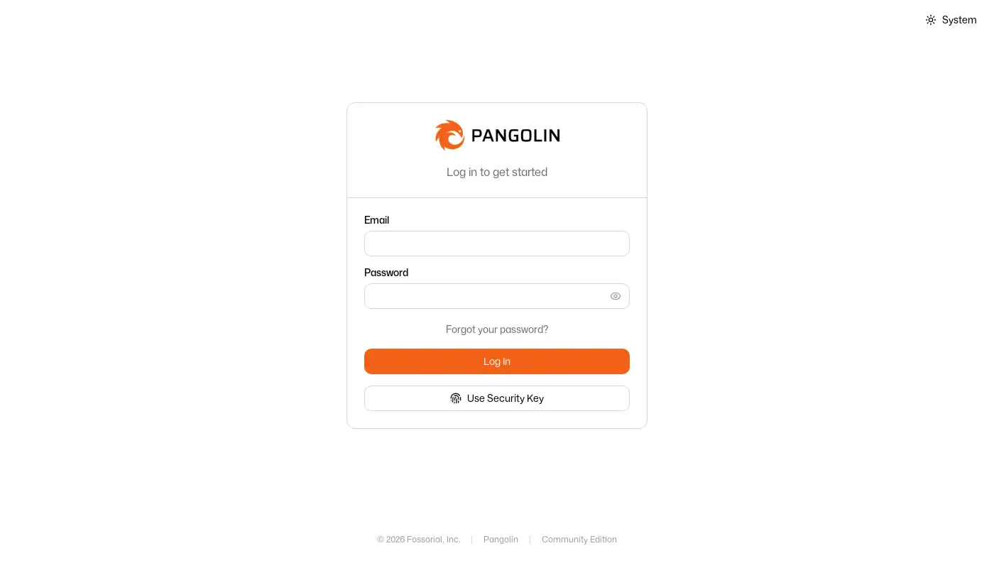Screenshot of pangolin.lavely.org
